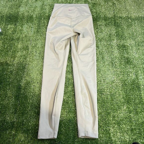 Womens Nike Green Yoga Workout Casual Ankle Length Leggings Womens Size XS - Picture 3 of 5